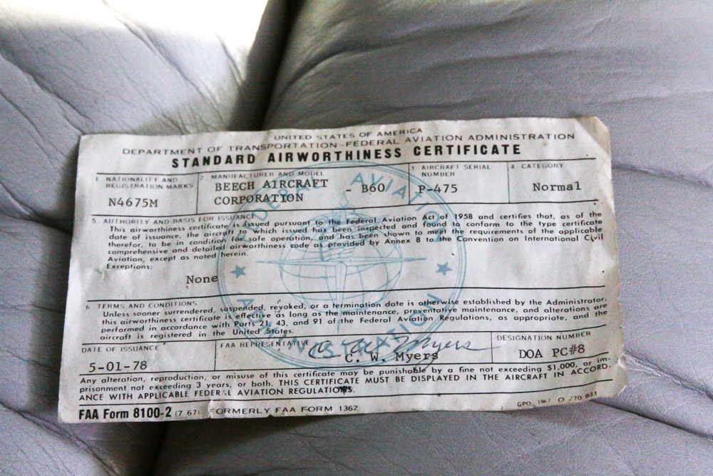 1978 Beechcraft Duke B60 Airplane