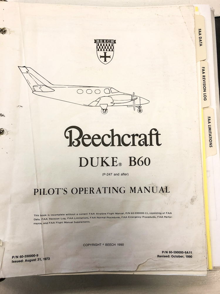 1978 Beechcraft Duke B60 Airplane