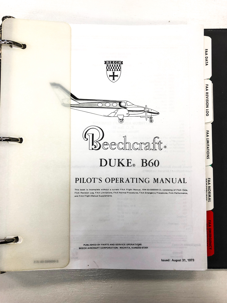 1978 Beechcraft Duke B60 Airplane