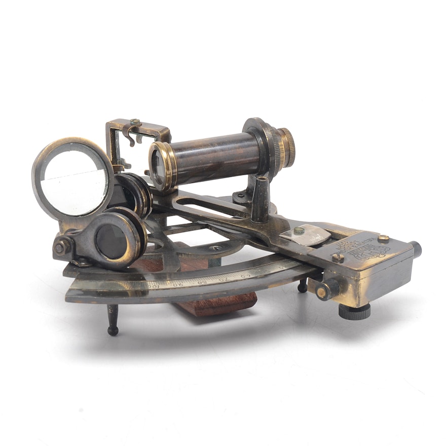 1917 Kelvin & Hughes Nautical Sextant and Scope