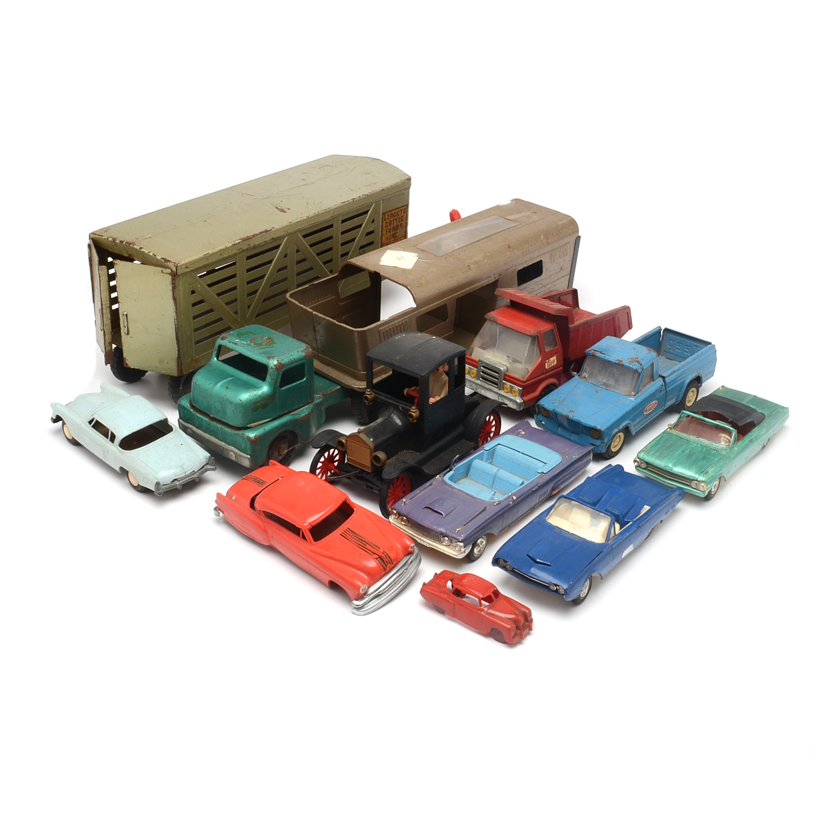 Group of Pressed Steel and Plastic Model Cars