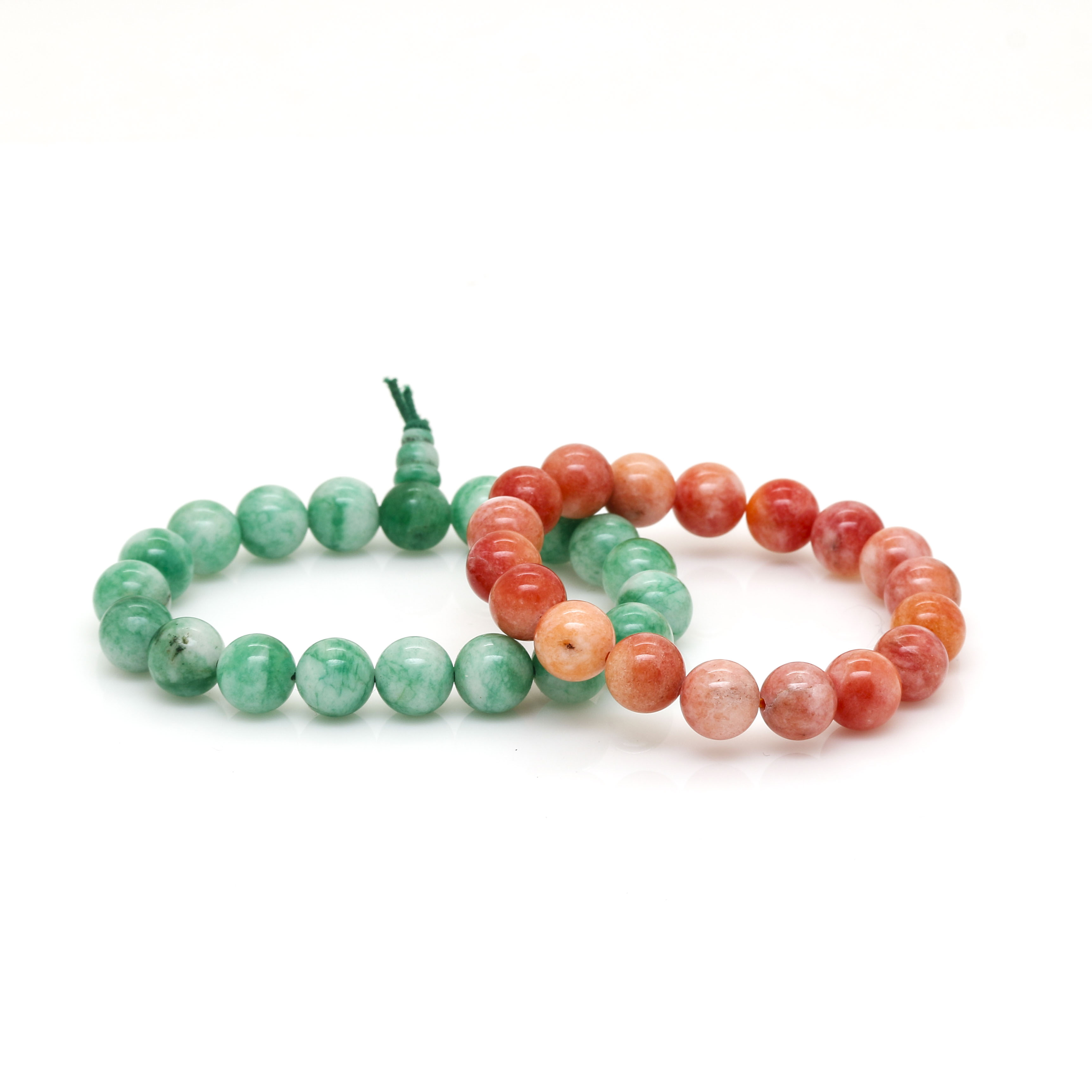 Assortment of Beaded Bracelets Including Gemstones