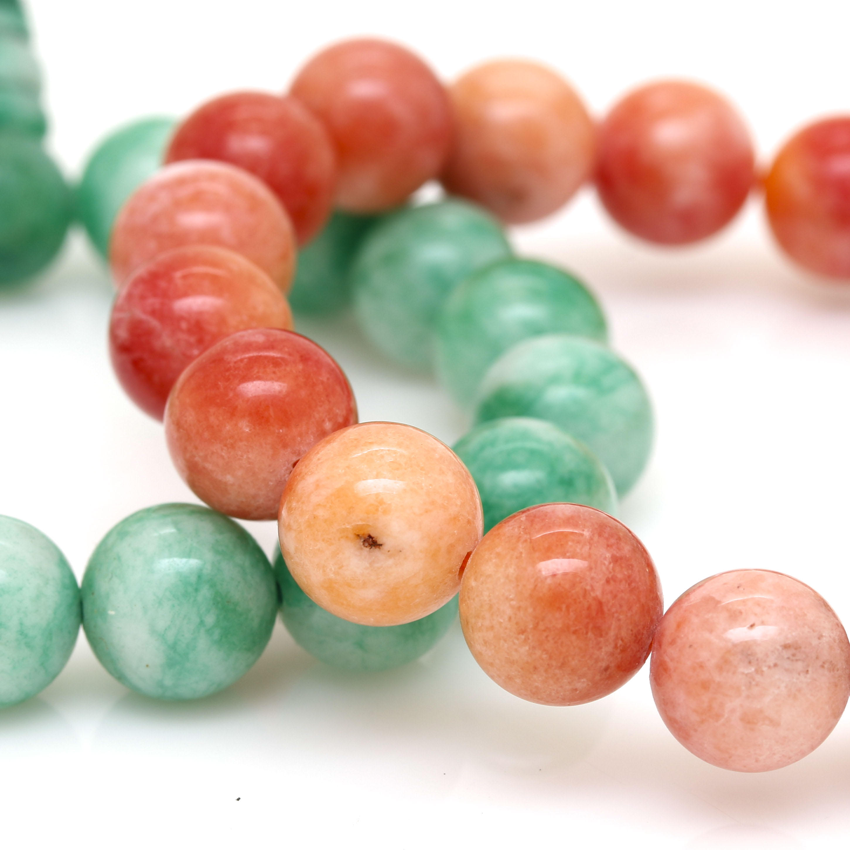 Assortment of Beaded Bracelets Including Gemstones