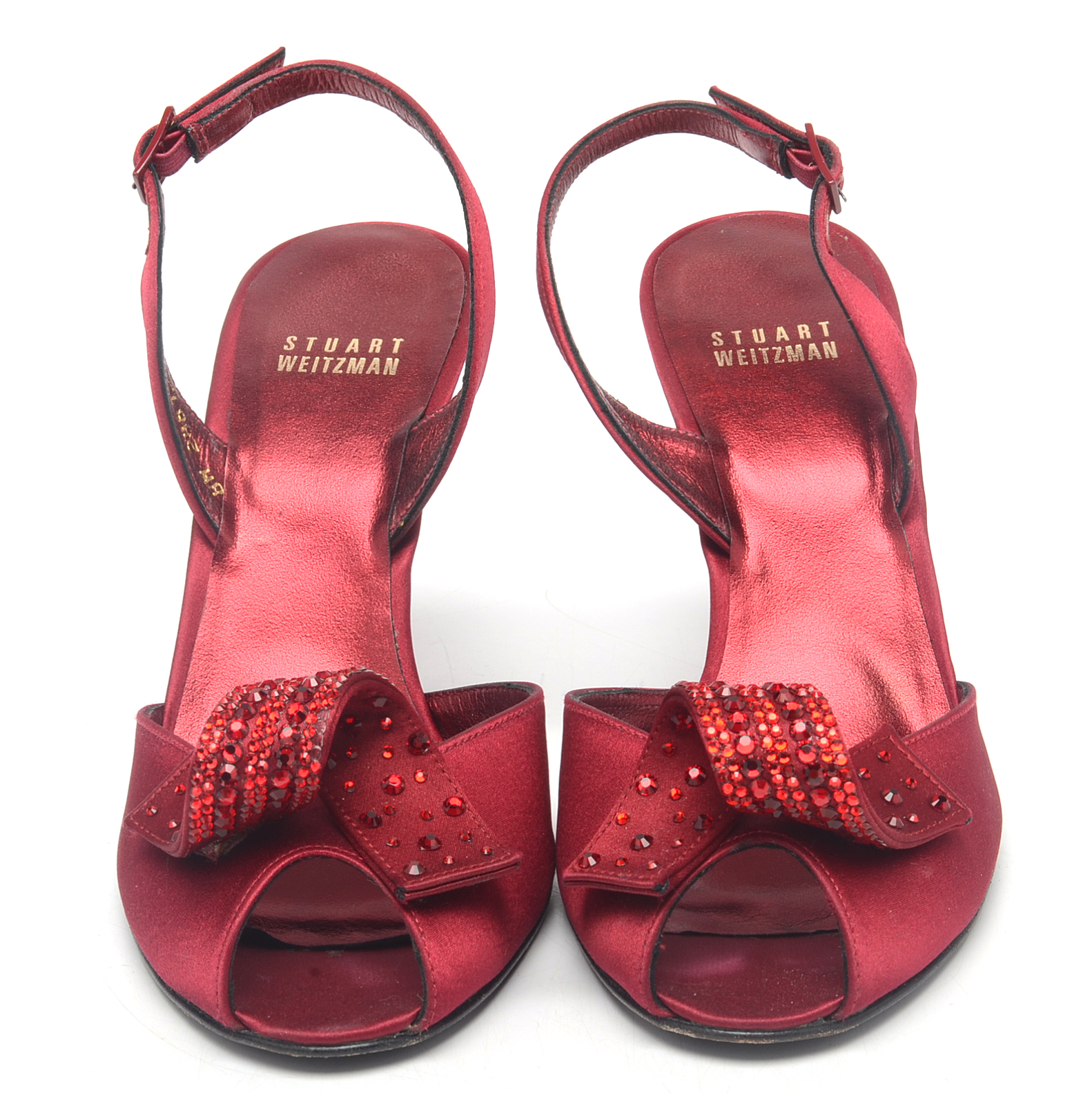 Stuart Weitzman Curlique Sandals and Clutch Handbag