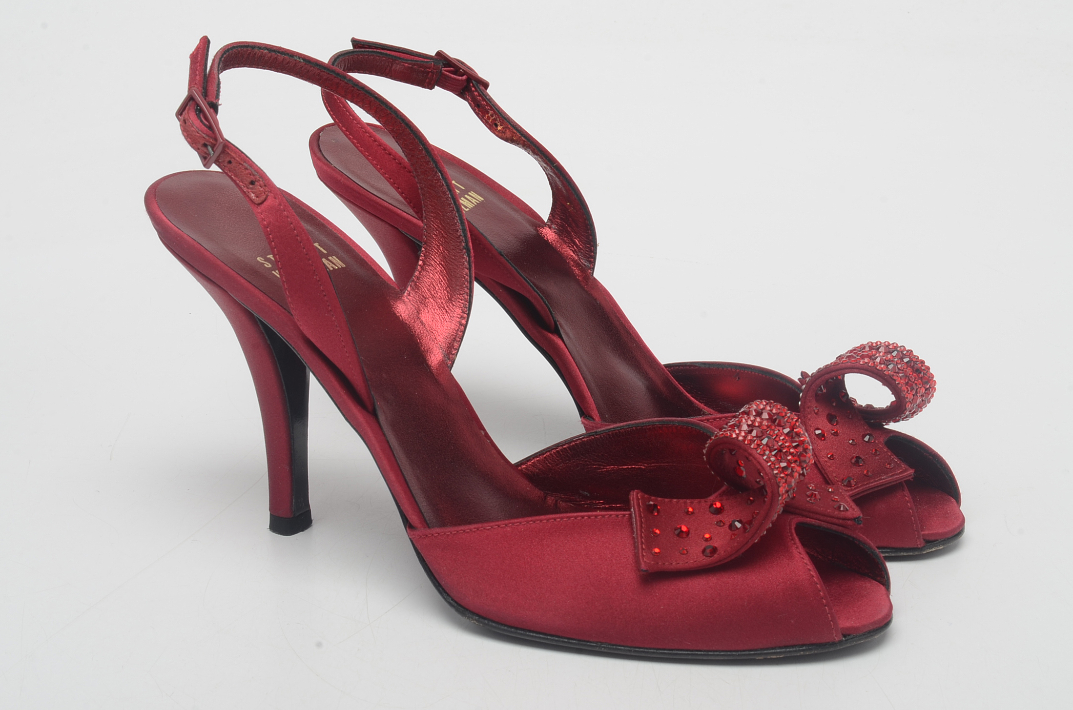 Stuart Weitzman Curlique Sandals and Clutch Handbag