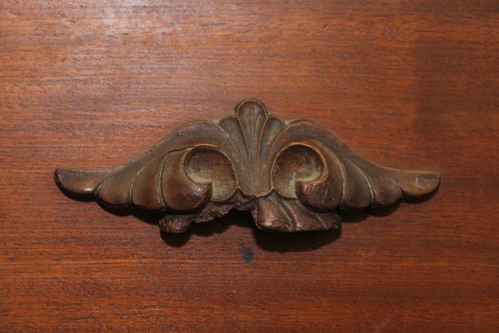 Victorian Walnut Dresser with Wishbone Mirror