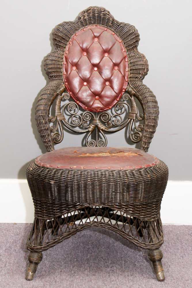 Antique Heywood-Wakefield Wicker Chair