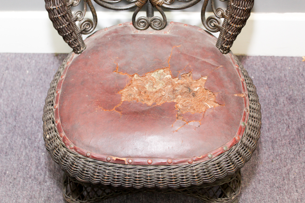 Antique Heywood-Wakefield Wicker Chair