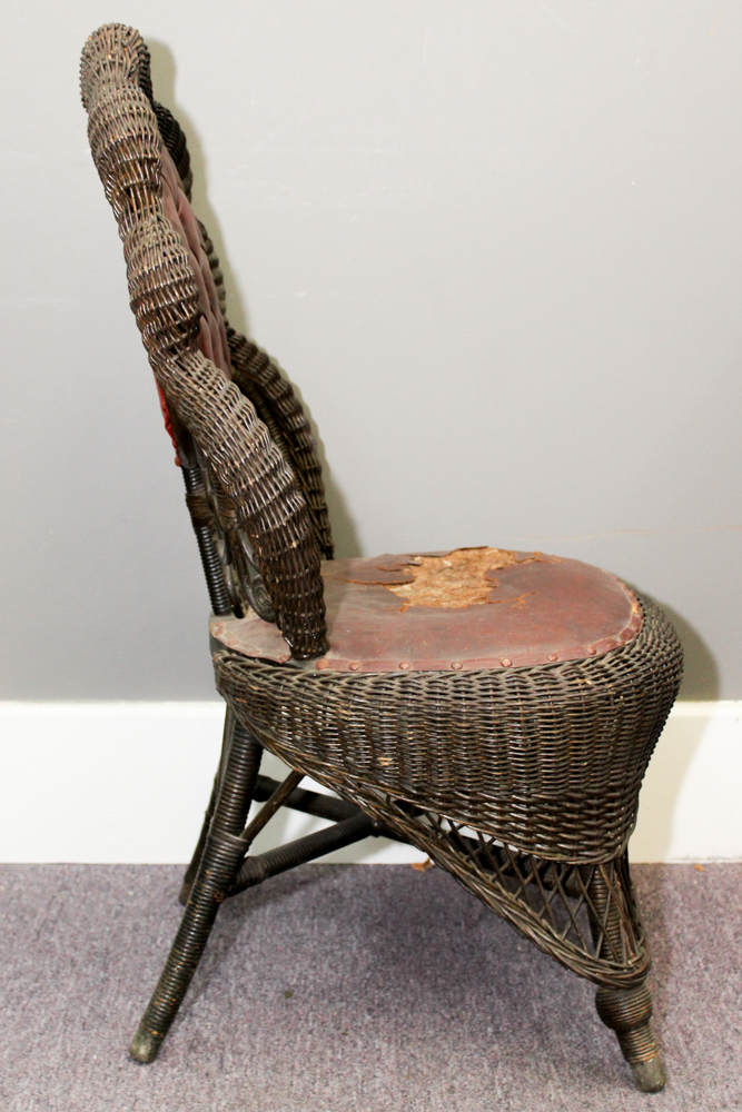 Antique Heywood-Wakefield Wicker Chair