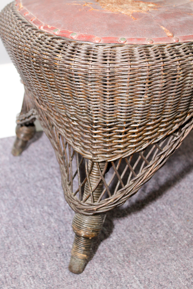 Antique Heywood-Wakefield Wicker Chair