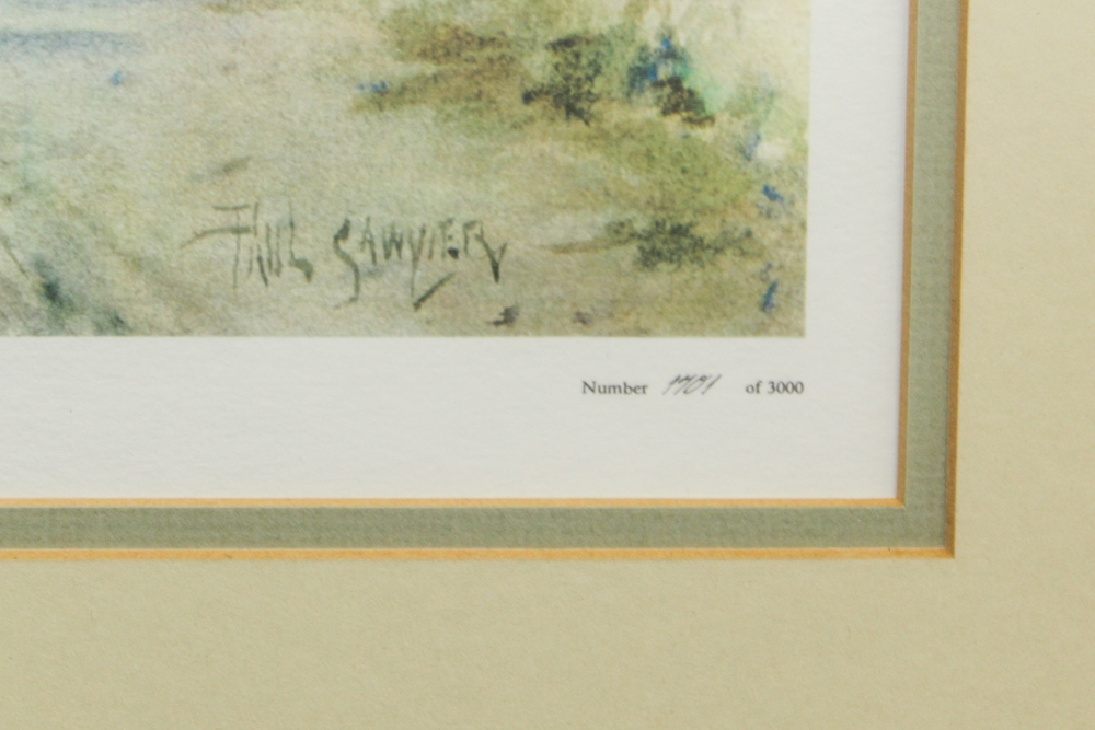 Offset Lithograph After Paul Sawyier "Fisherman's Catch"