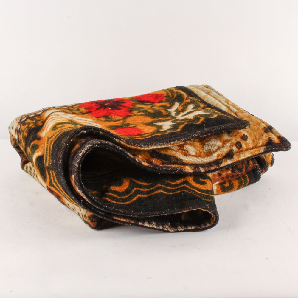 Antique Chase Wool and Horse Hair Carriage Blanket