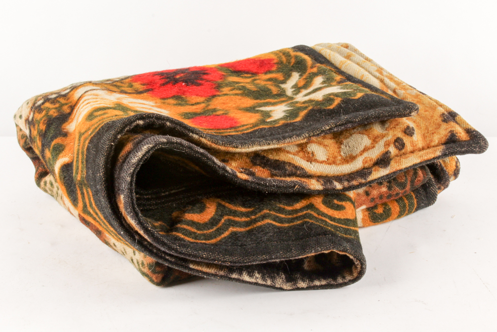 Antique Chase Wool and Horse Hair Carriage Blanket