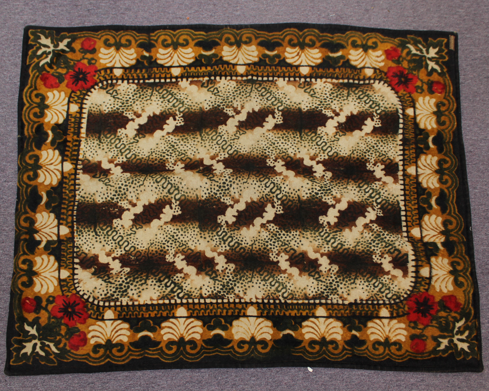 Antique Chase Wool and Horse Hair Carriage Blanket