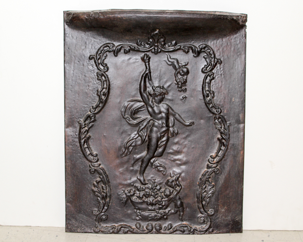 Antique Pressed Metal Fireplace Covers