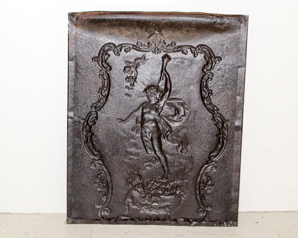 Antique Pressed Metal Fireplace Covers