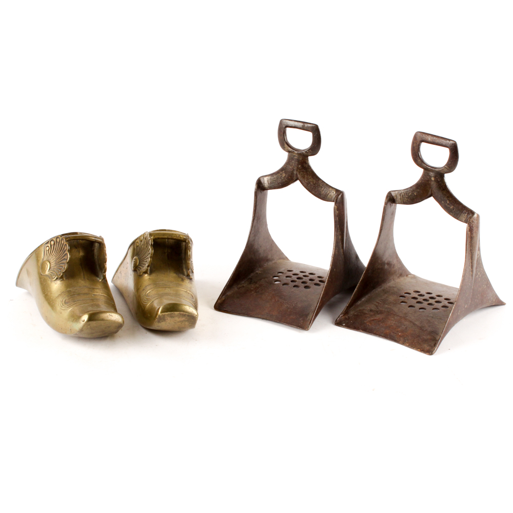 Antique Argentinian and Arabian Style Stirrups