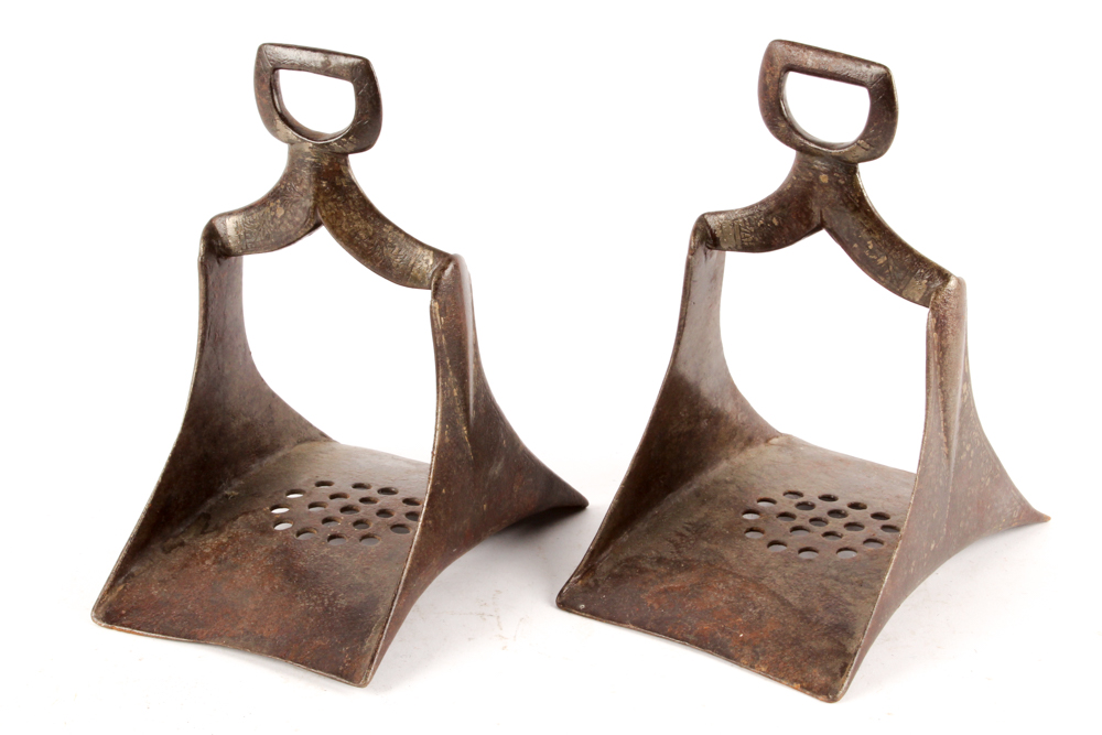 Antique Argentinian and Arabian Style Stirrups