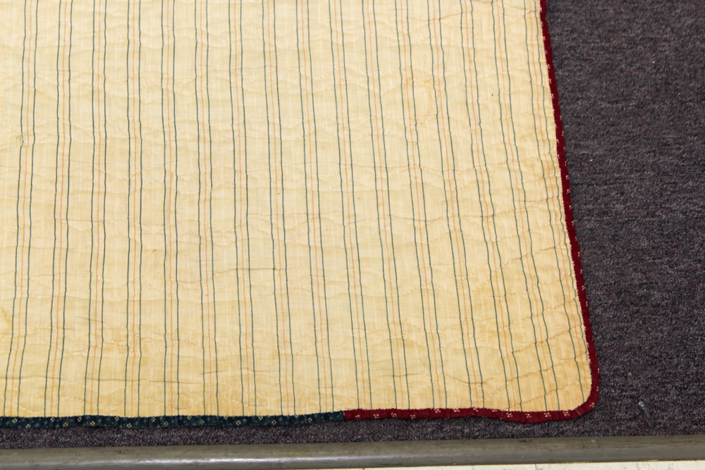 Vintage Handmade "Grandmother's Flower Garden" Quilt