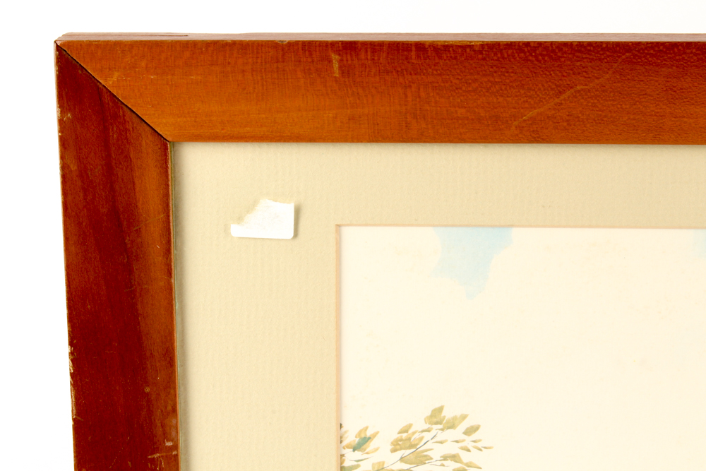 Deborah Bundy Watercolor on Paper with Offset Lithographs