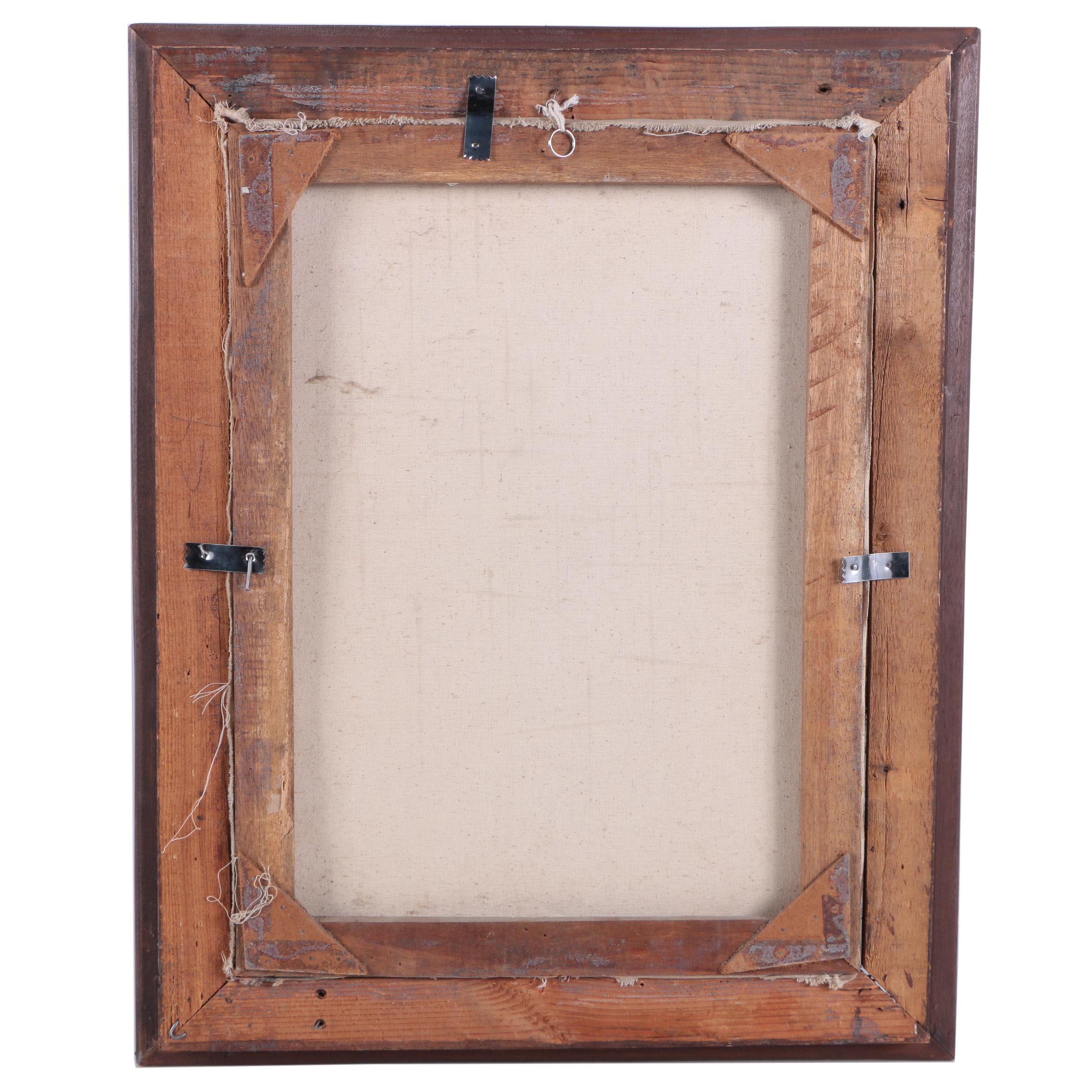 1970 Niko Abstract Oil Painting on Canvas