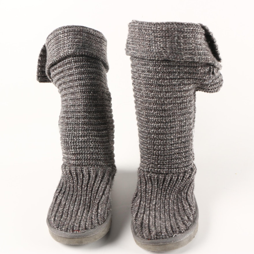 Ugg Australia Cardy Grey Knit Boots