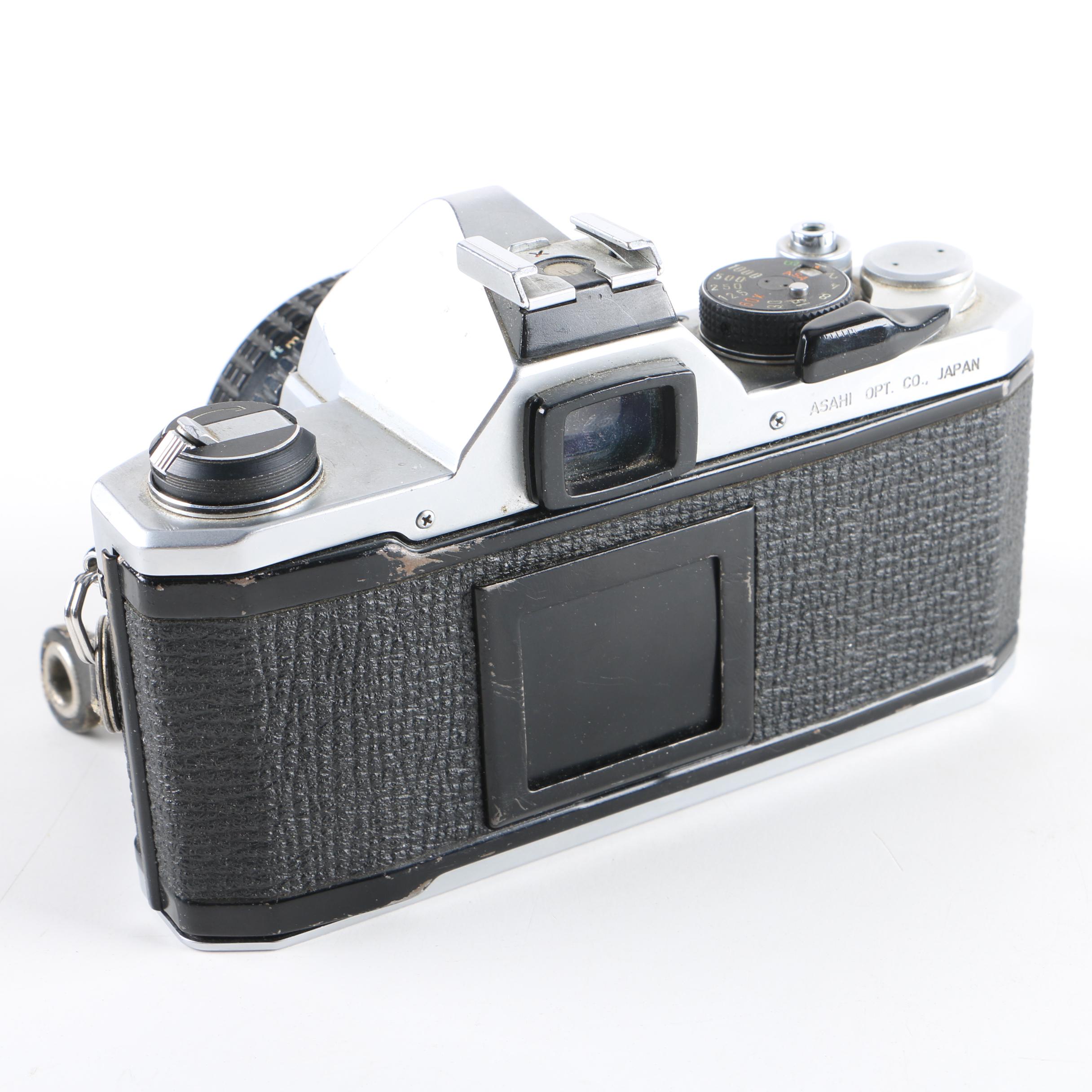 Vintage Pentax MX SLR Camera with Accessories