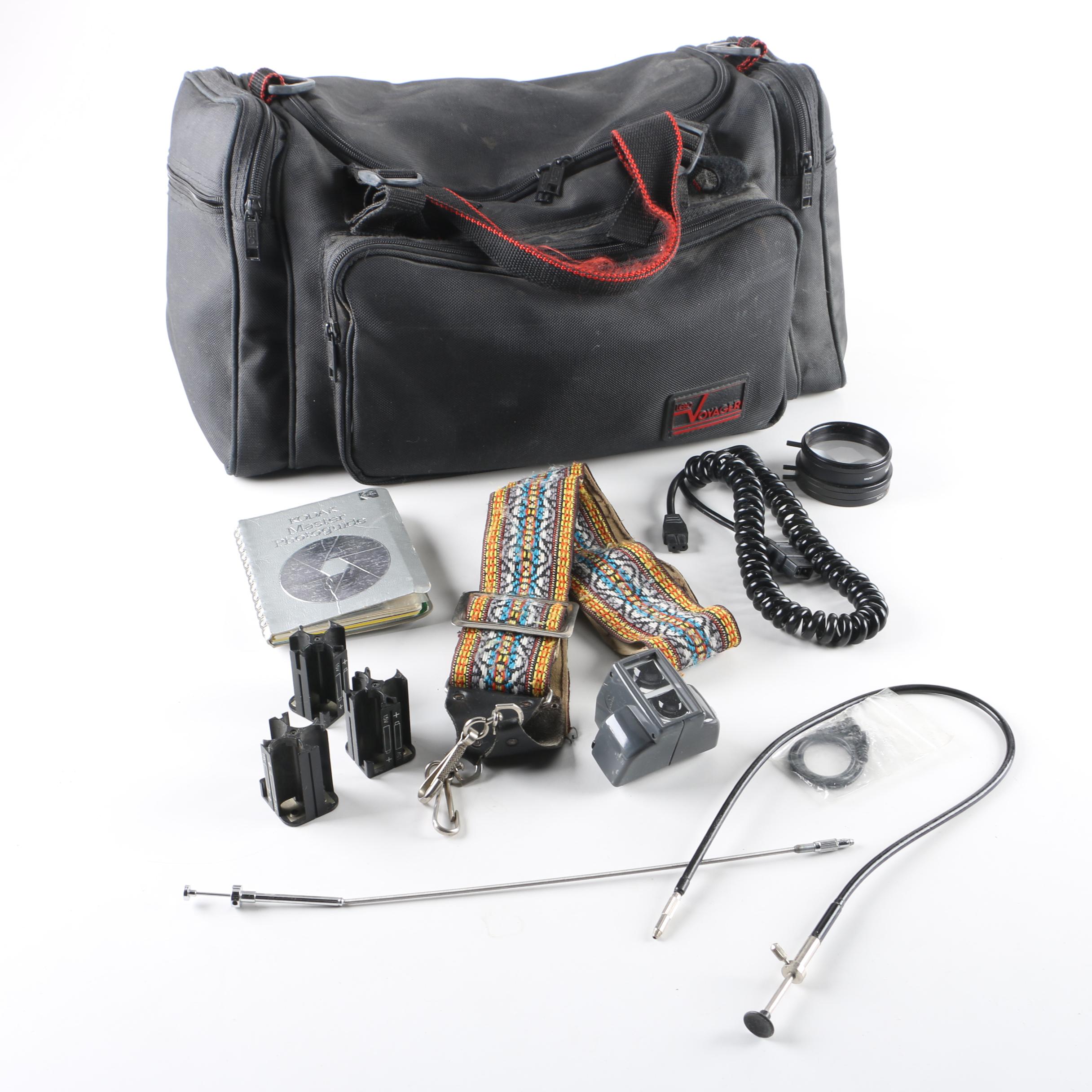 Vintage Pentax MX SLR Camera with Accessories