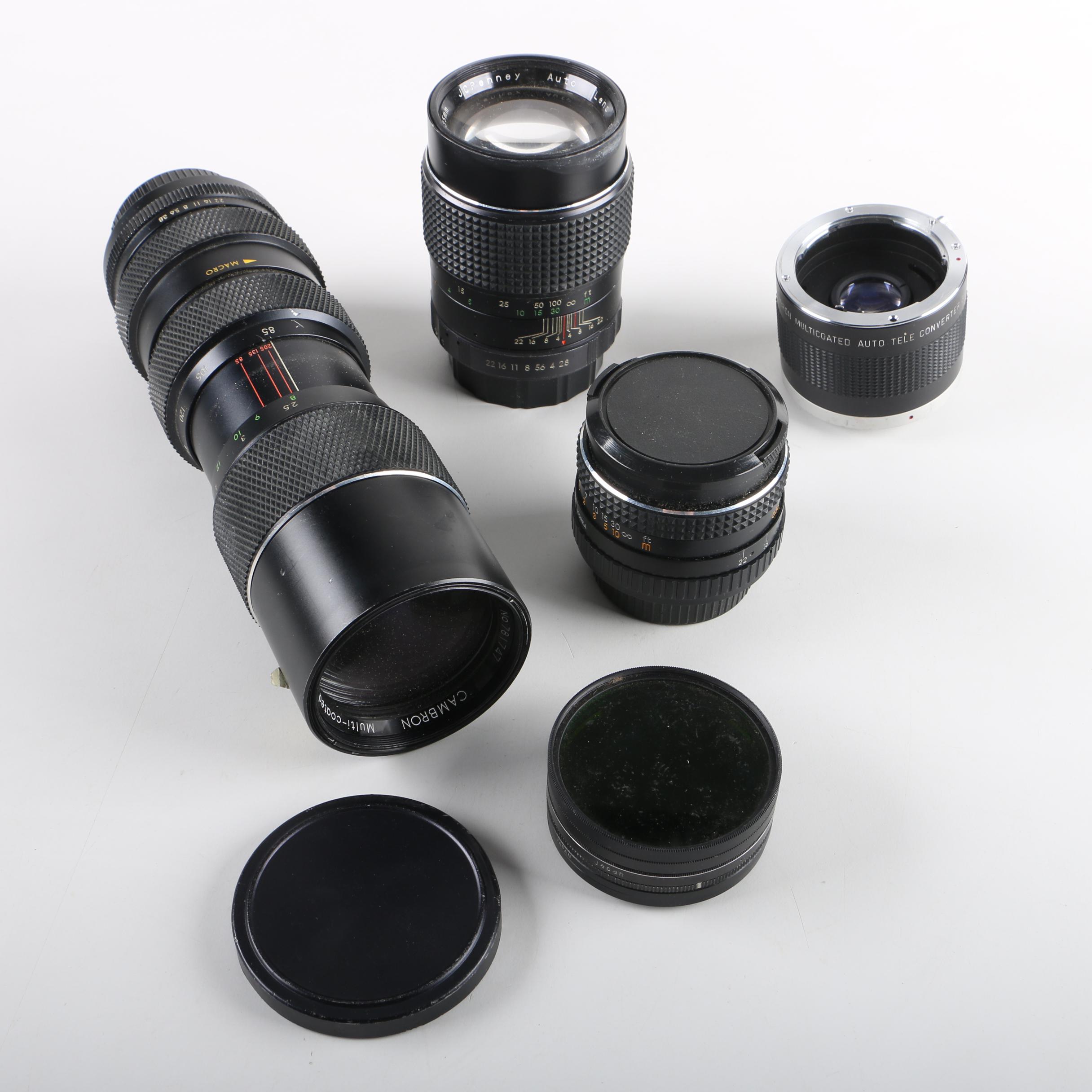 Vintage Pentax MX SLR Camera with Accessories