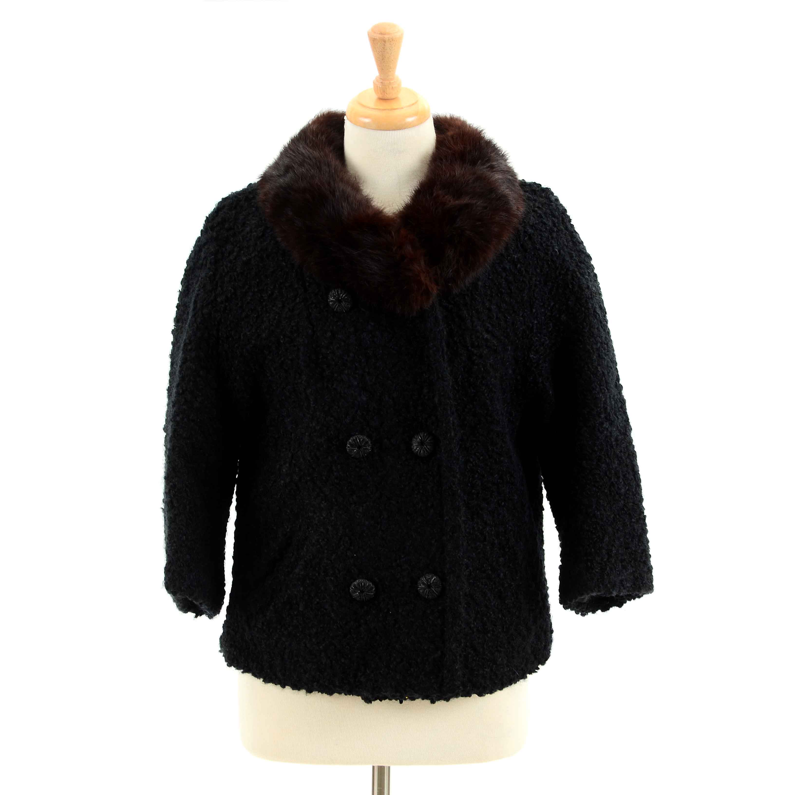 Vintage Persian Lamb and Mink Coat