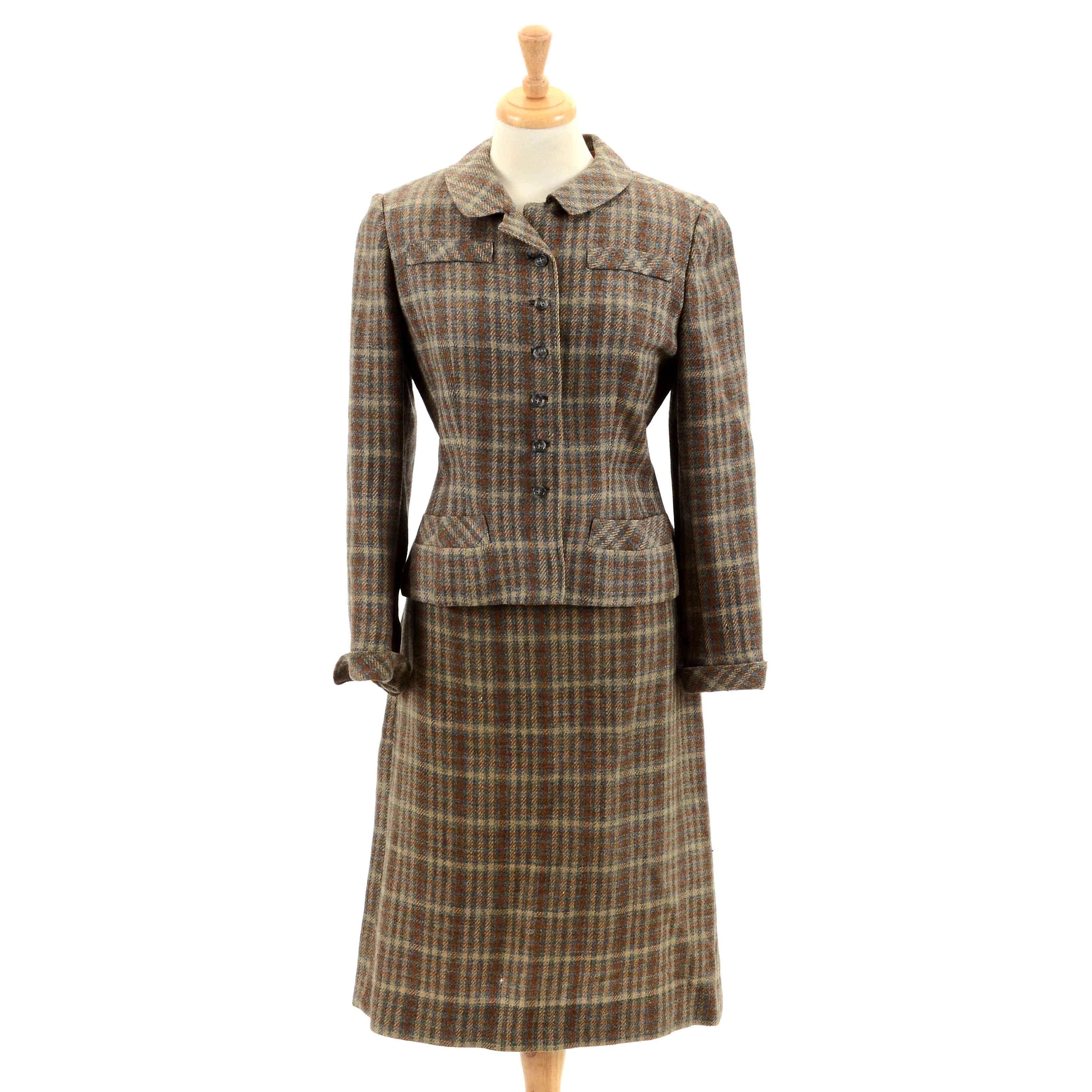 Vintage 1950's Ladies' Wool Skirt Suit
