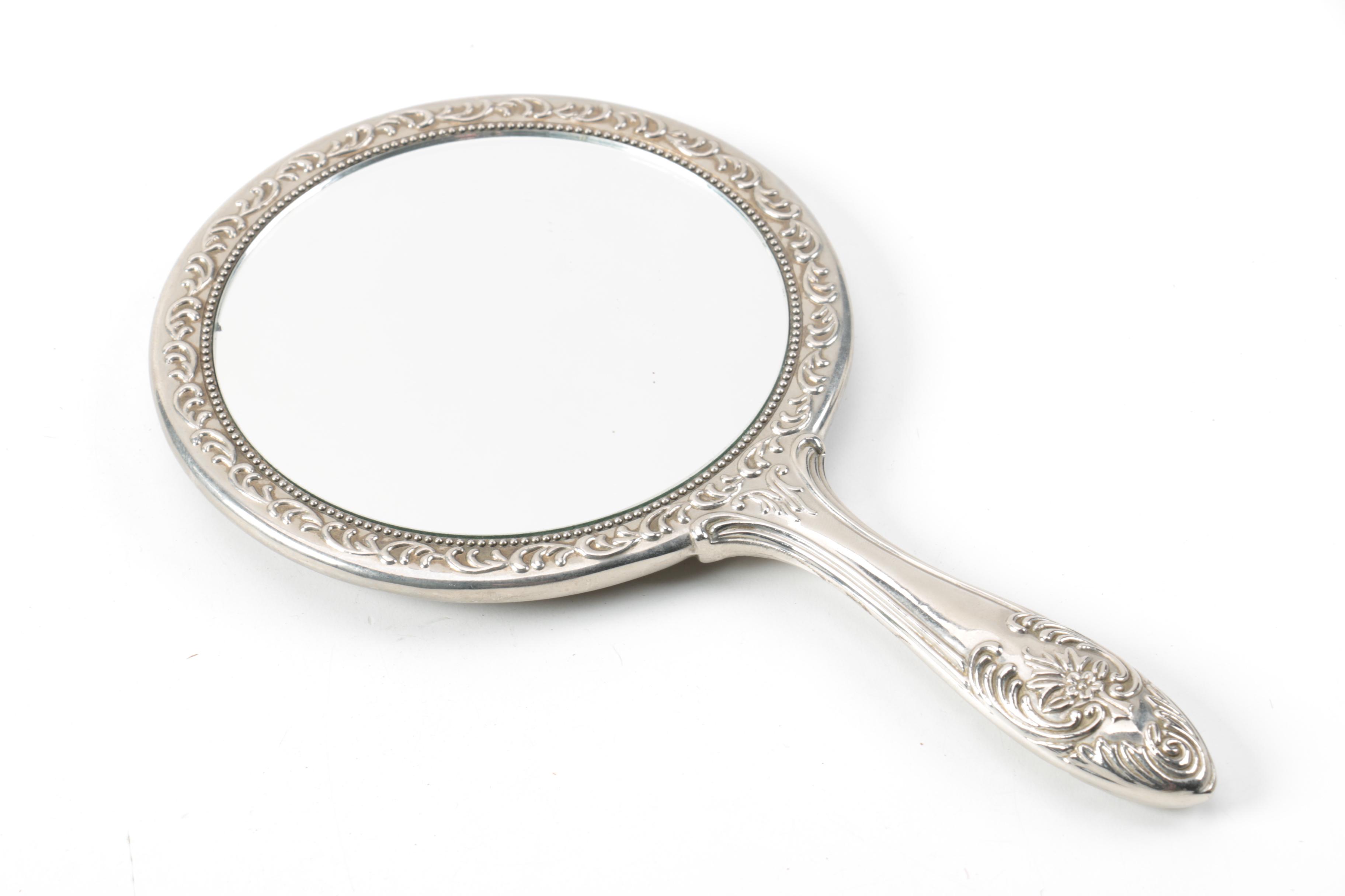 Vintage Hand Mirror and Magnifying Glass