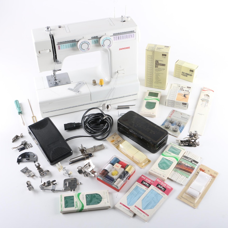 Janome Portable Sewing Machine, Supplies and Accessories