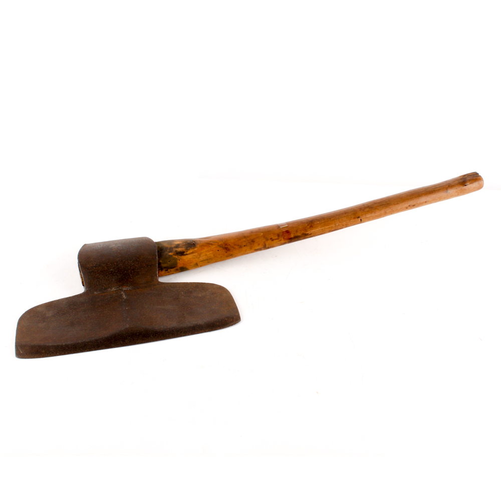 Antique Right Hand Broad Ax with Straight Handle