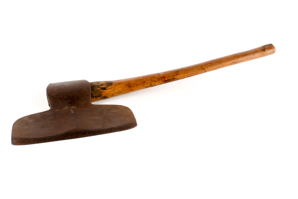 Antique Right Hand Broad Ax with Straight Handle