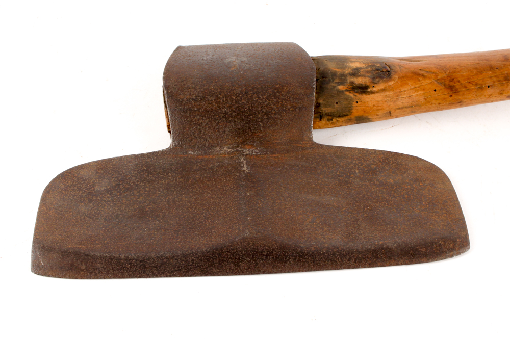Antique Right Hand Broad Ax with Straight Handle