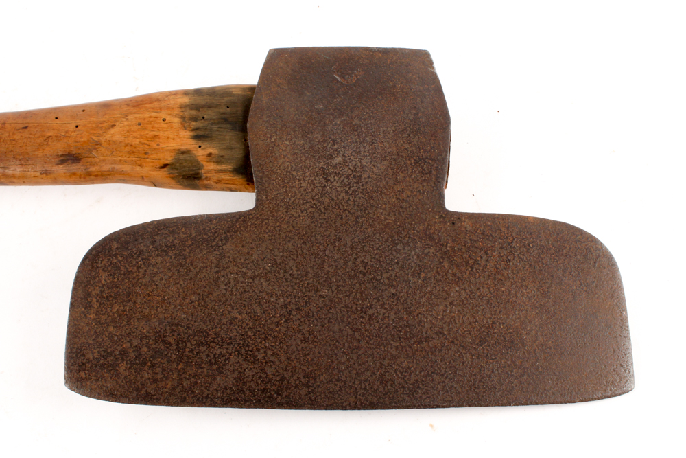 Antique Right Hand Broad Ax with Straight Handle