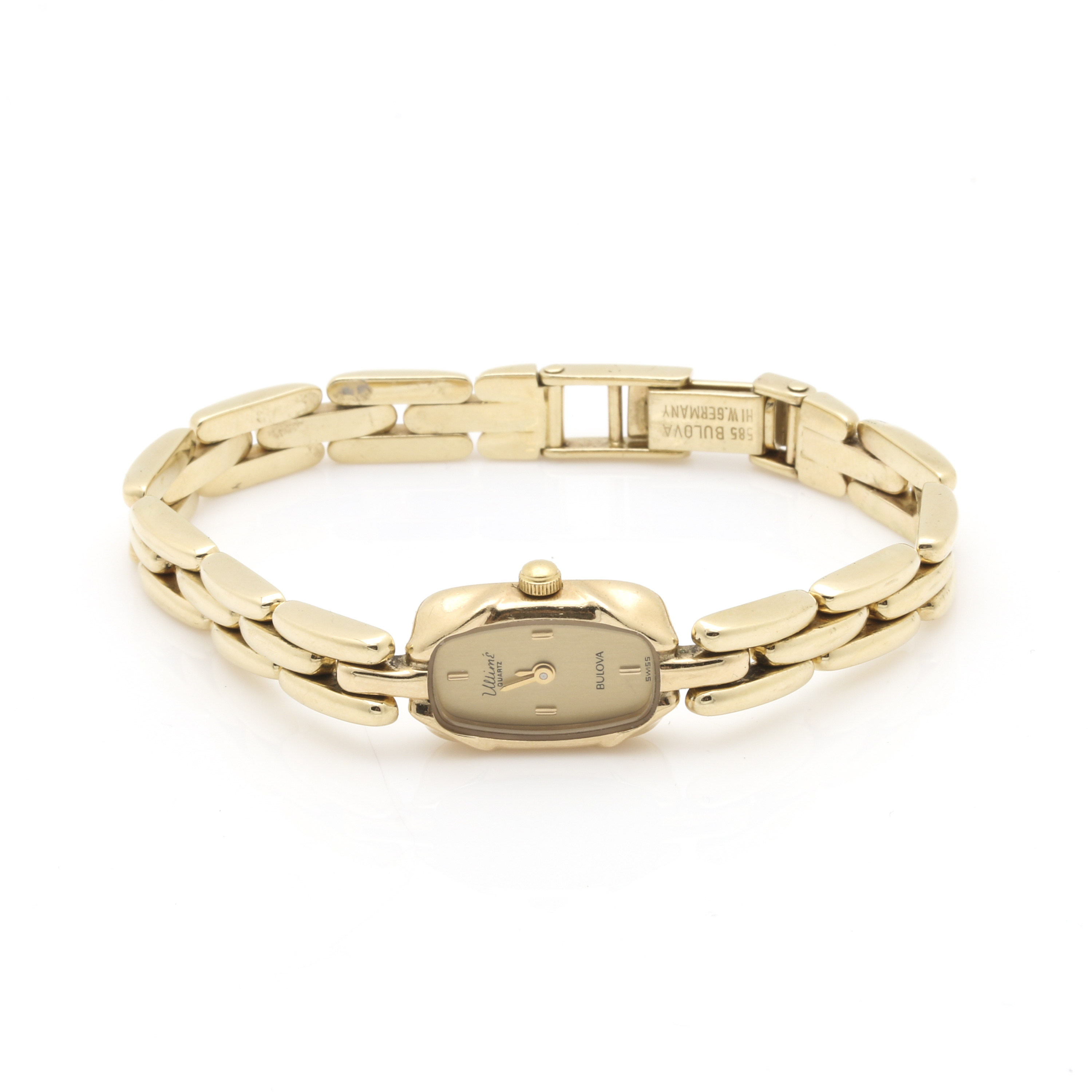 Bulova Ultimé 14K Yellow Gold Analog Watch