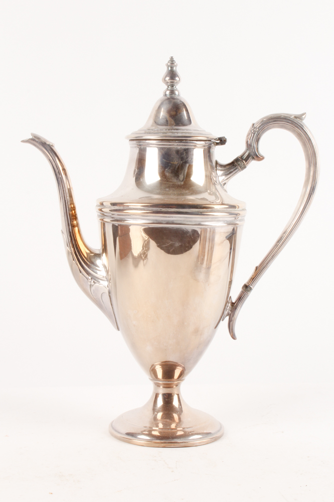 International Silver Co. "Concord" Silver Plate Coffee Pot and Other Serveware