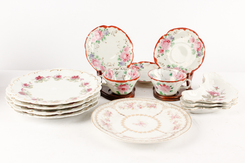 Porcelain Tableware Including Antique Moritz Zdekauer