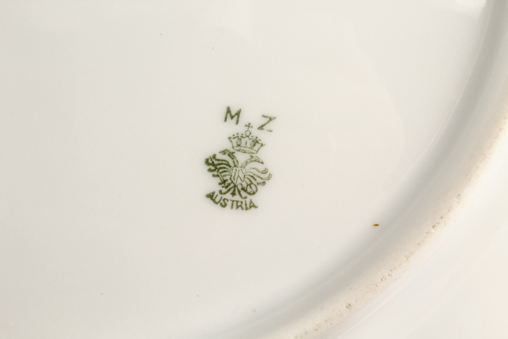 Porcelain Tableware Including Antique Moritz Zdekauer