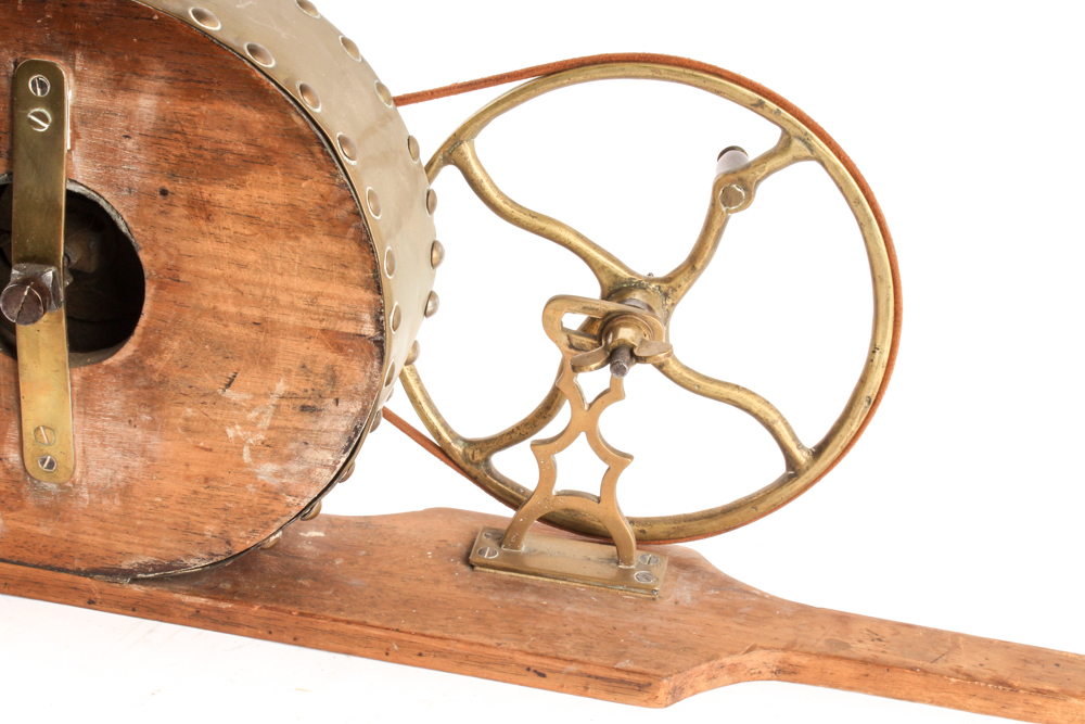Brass and Wood Antique Rotary Bellows