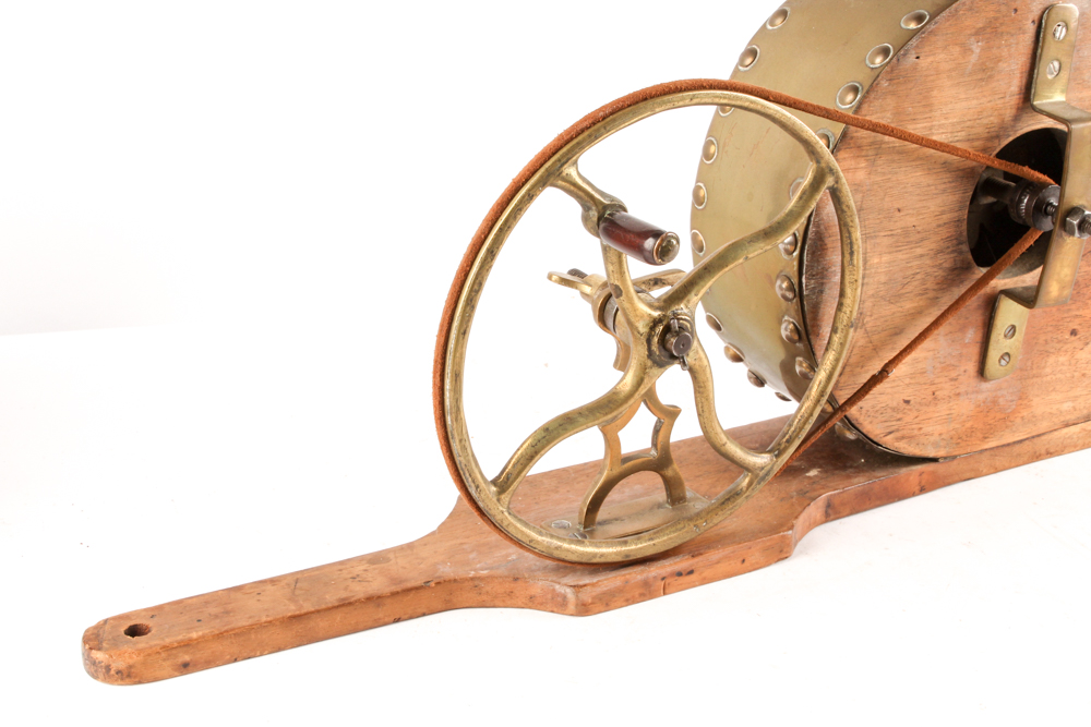 Brass and Wood Antique Rotary Bellows