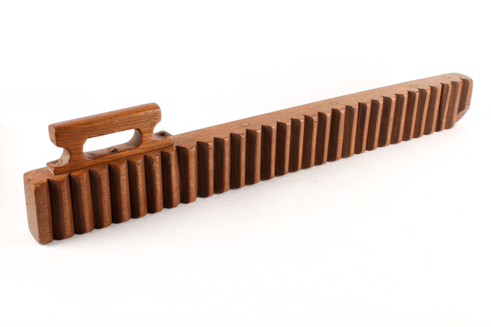 Vintage Wood Clamp, Laundry Mangling Board and Other Wooden Décor