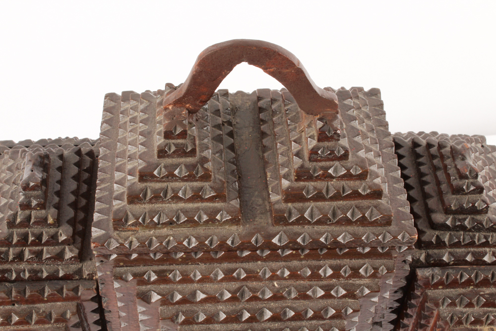 Tramp Art Vintage Trinket Box