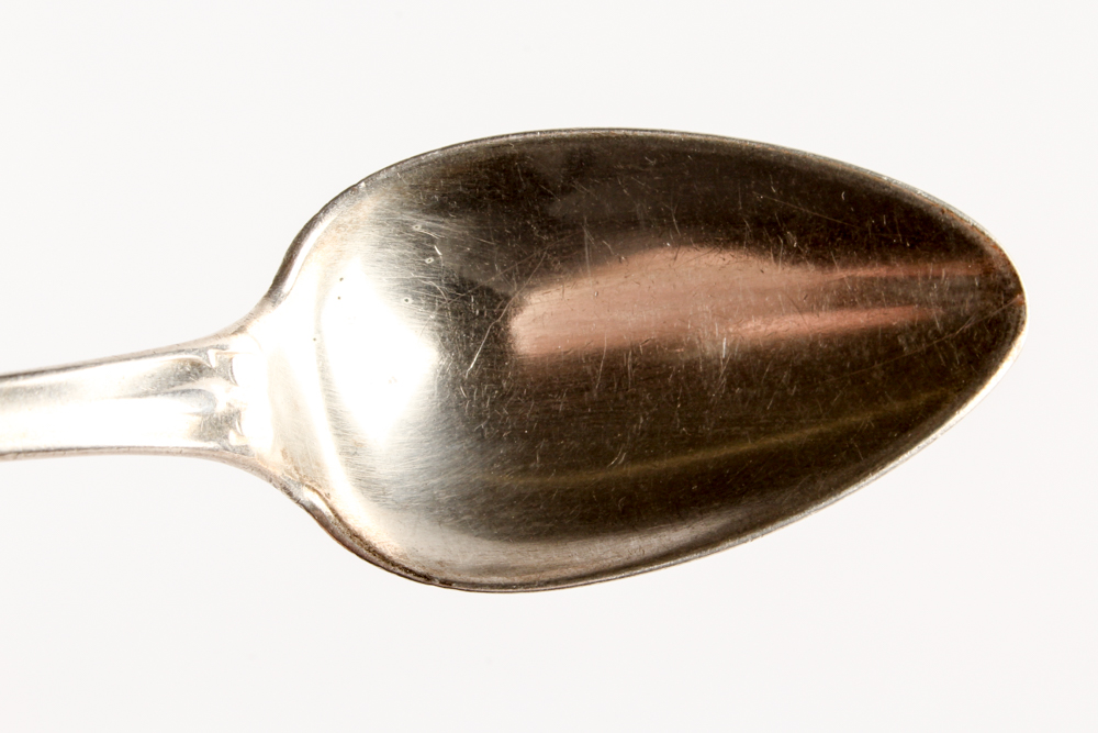 19th Century Brown & Marsters Coin Silver Foliate Handle Teaspoons