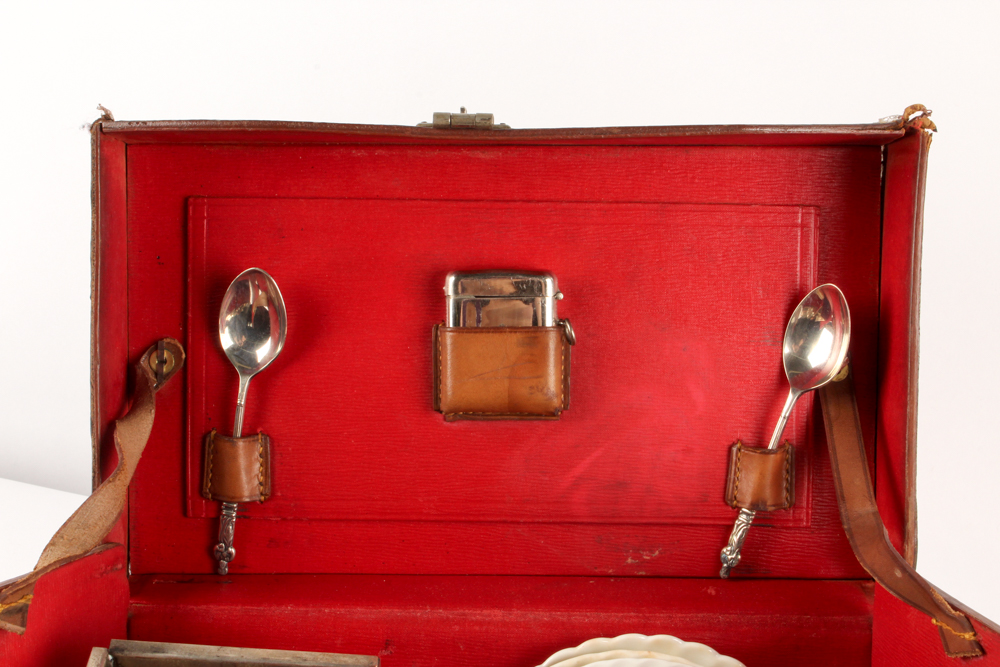 British Made Antique Traveling Tea Set