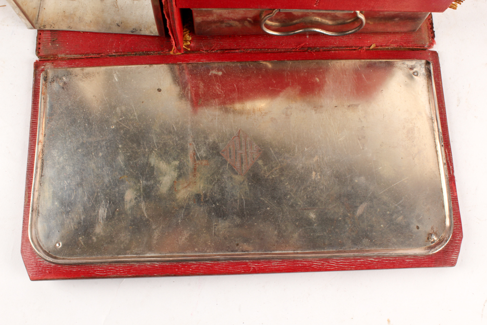 British Made Antique Traveling Tea Set