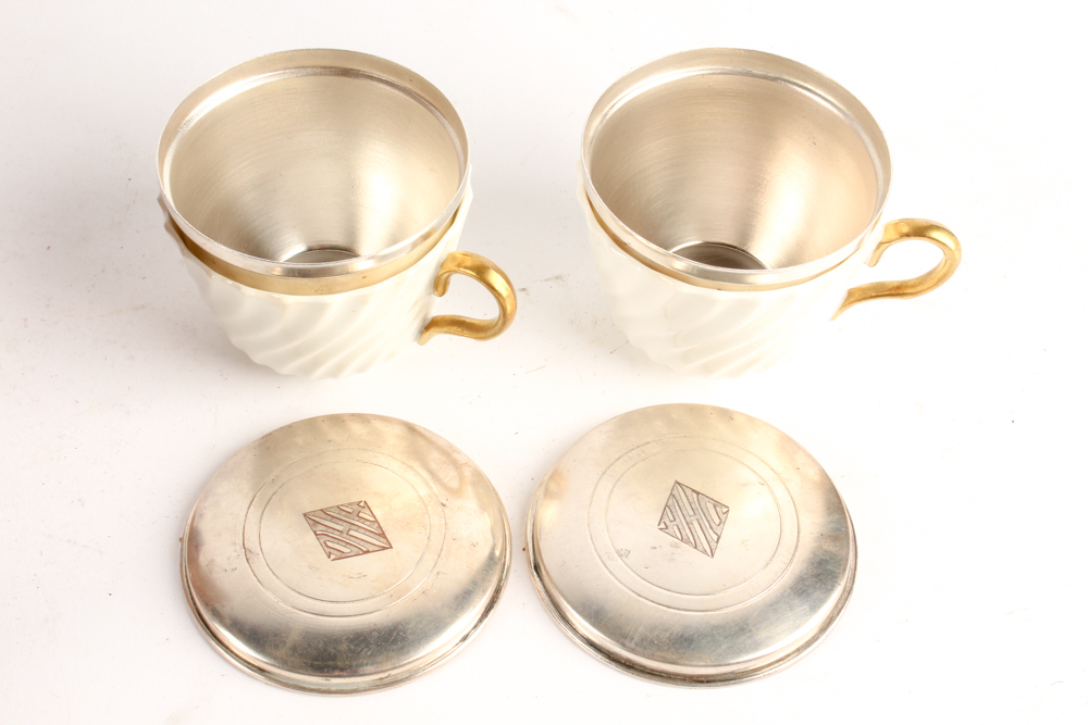 British Made Antique Traveling Tea Set