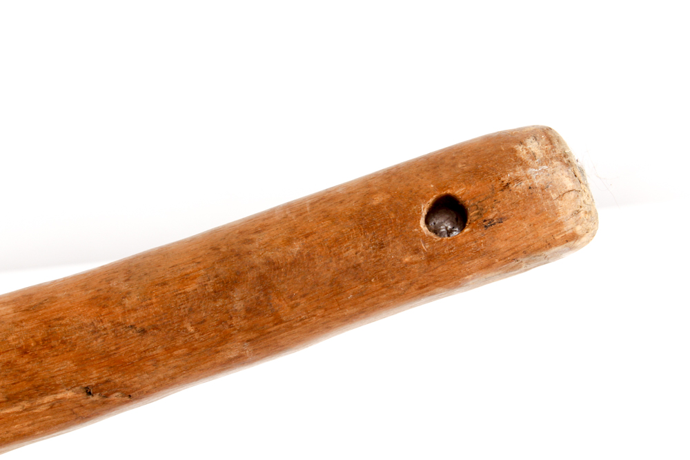 Antique Baker's Peel and Cast Iron Hearth Waffle Iron